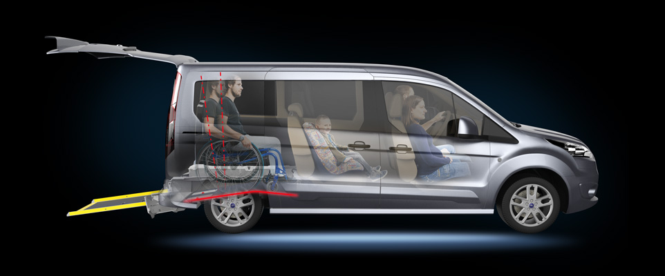 New Ford Tourneo Connect Grand - FlexiRamp L Floor - Alfred Bekker  Wheelchair and Mobility Vehicles